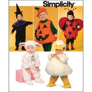 Simplicity 2788 Size A Toddler Costumes Sewing Pattern Uncut Size A 1/2 1,2,3,4